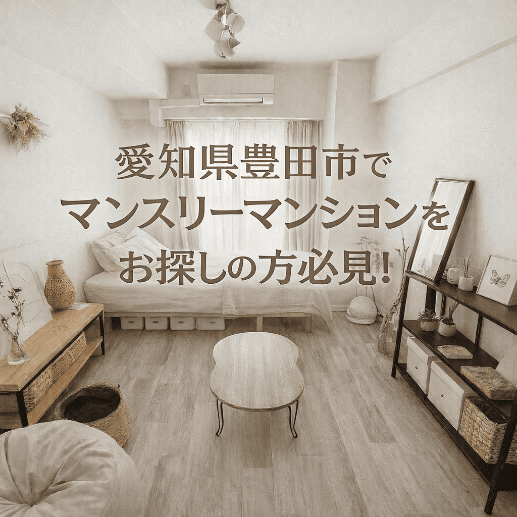 愛知県豊田市でマンスリーマンションをお探しの方必見！