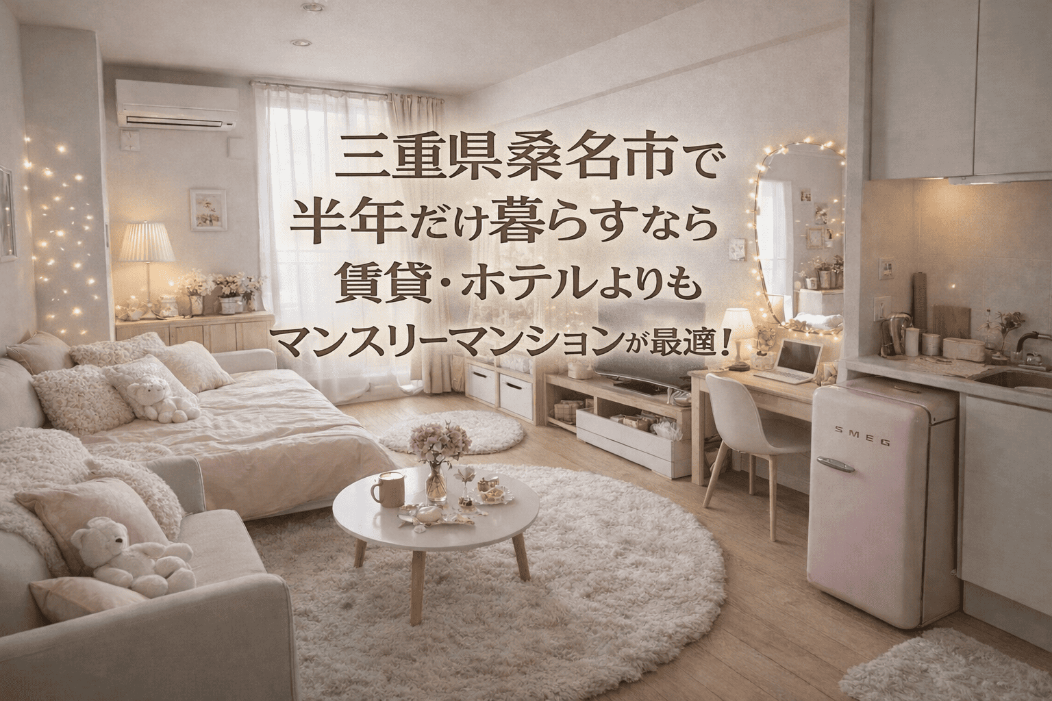 三重県桑名市で半年だけ暮らすなら賃貸・ホテルよりもマンスリーマンションが最適！